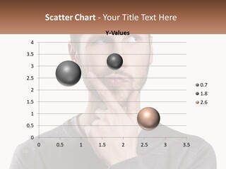 A Man Is Holding His Hand To His Face PowerPoint Template