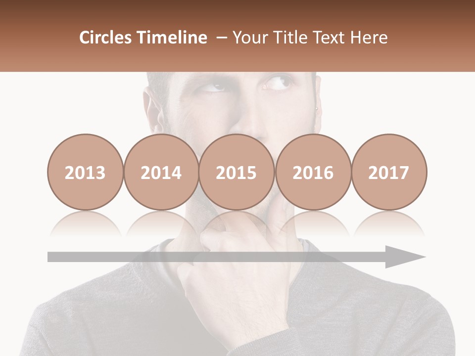 A Man Is Holding His Hand To His Face PowerPoint Template