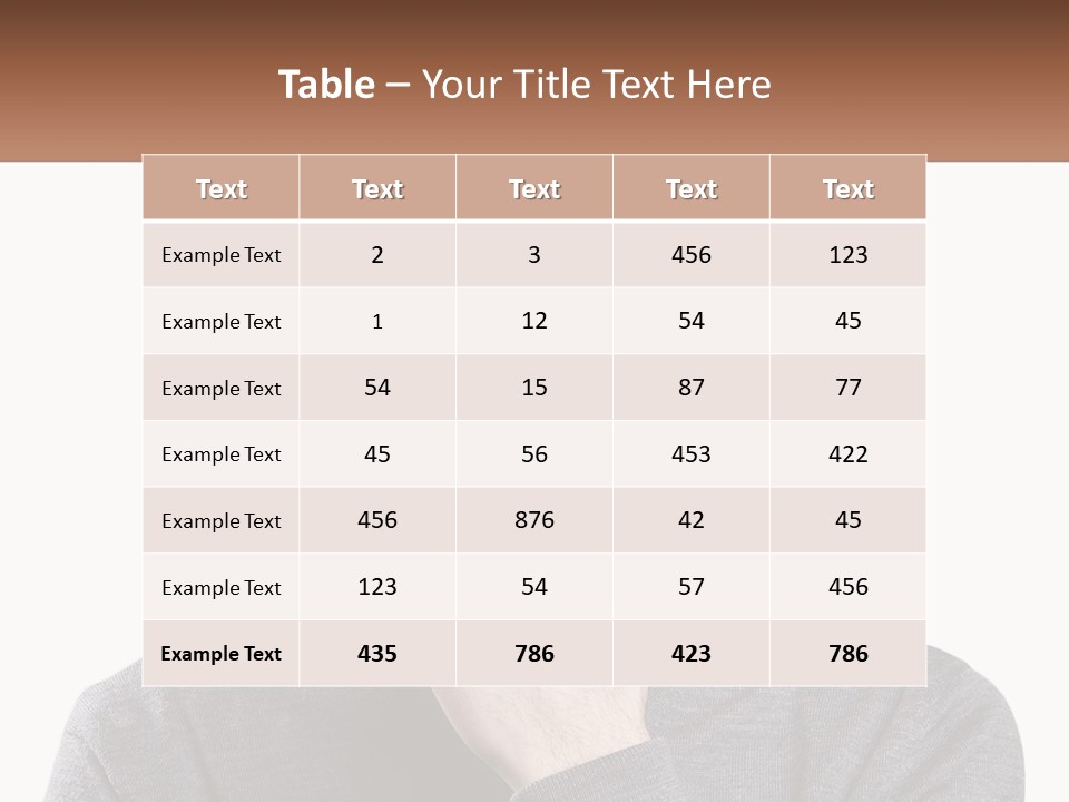 A Man Is Holding His Hand To His Face PowerPoint Template