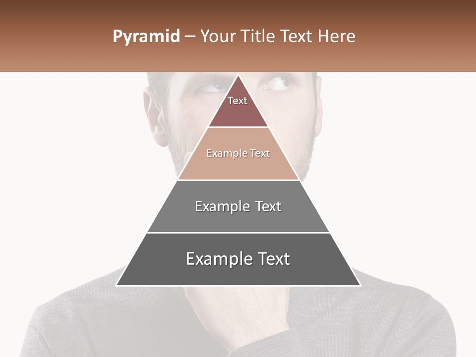 A Man Is Holding His Hand To His Face PowerPoint Template