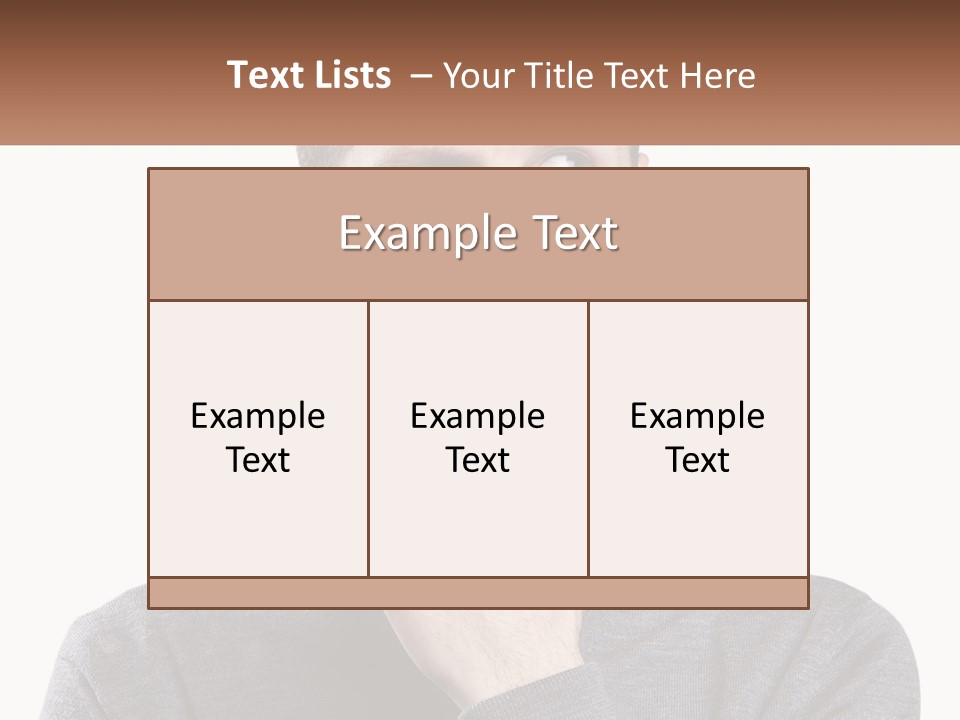 A Man Is Holding His Hand To His Face PowerPoint Template