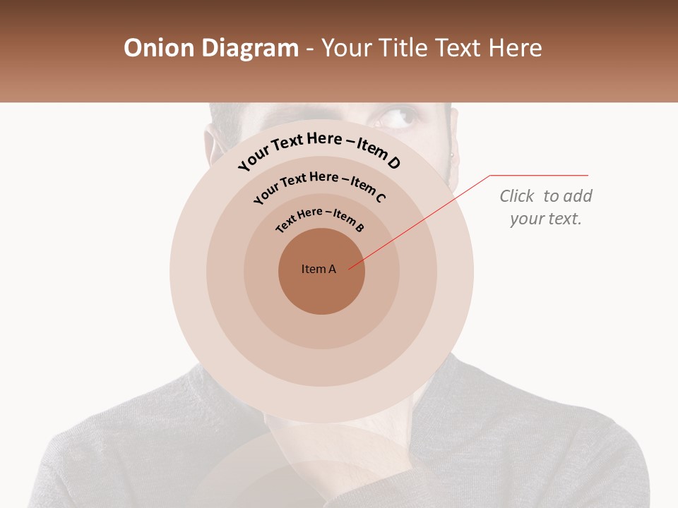 A Man Is Holding His Hand To His Face PowerPoint Template