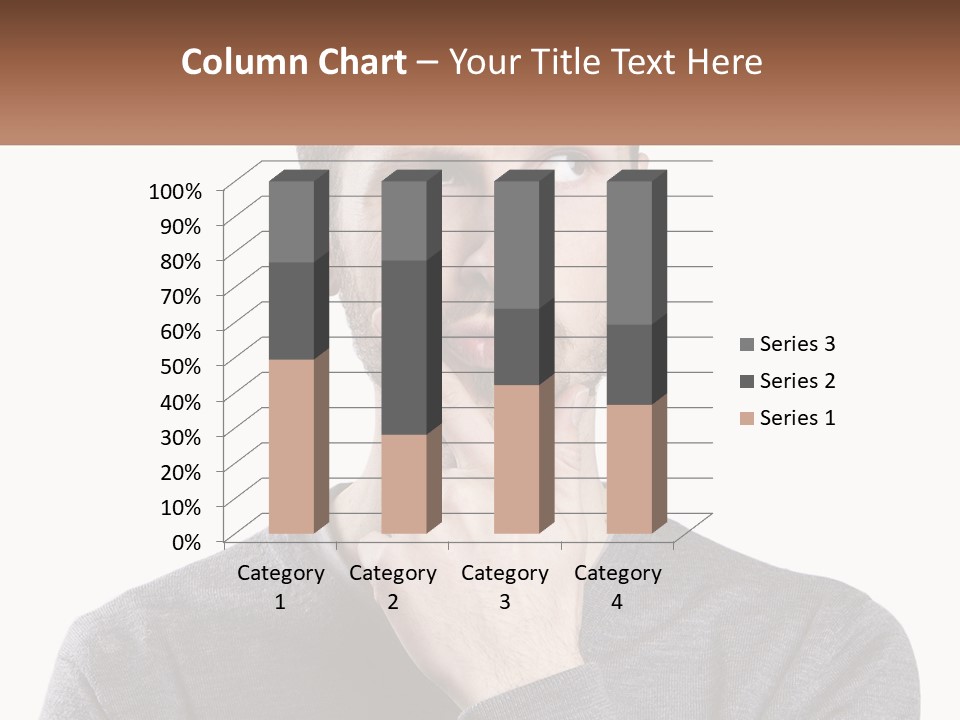 A Man Is Holding His Hand To His Face PowerPoint Template