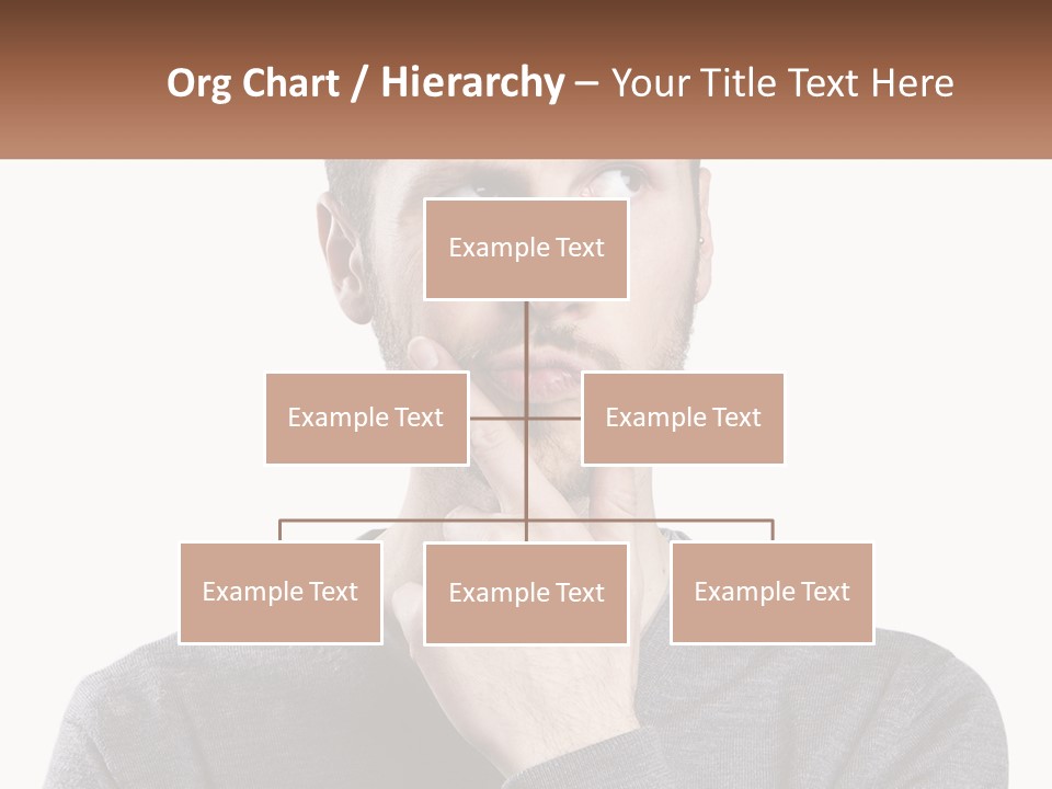A Man Is Holding His Hand To His Face PowerPoint Template