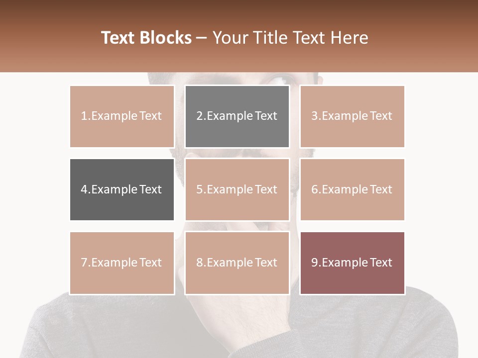 A Man Is Holding His Hand To His Face PowerPoint Template