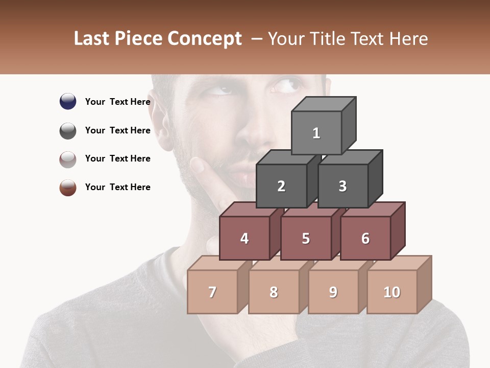 A Man Is Holding His Hand To His Face PowerPoint Template
