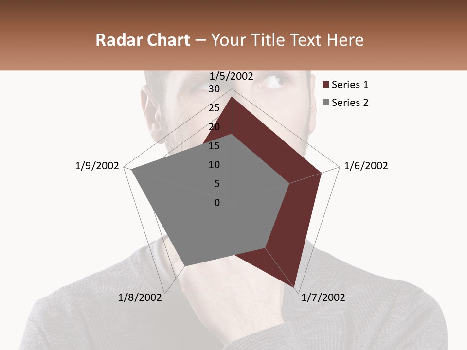 A Man Is Holding His Hand To His Face PowerPoint Template