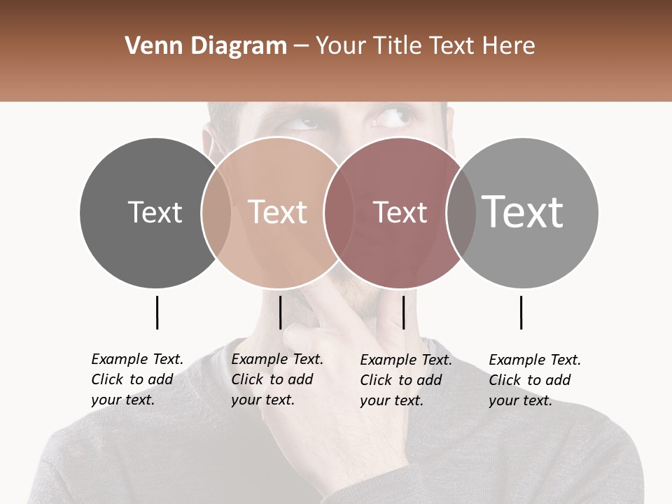 A Man Is Holding His Hand To His Face PowerPoint Template