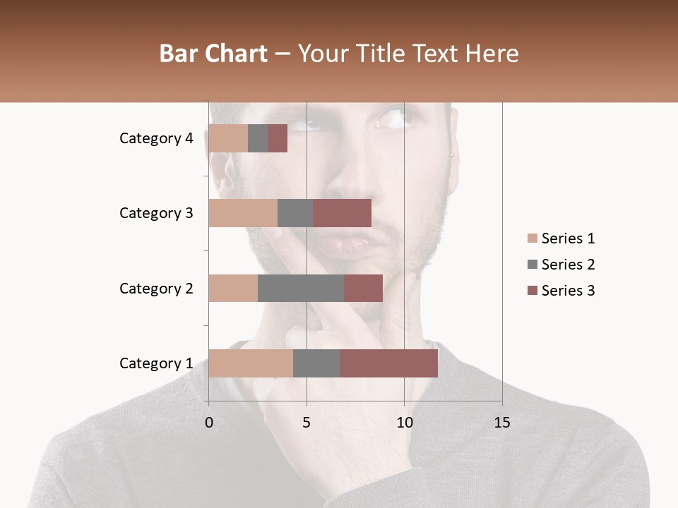 A Man Is Holding His Hand To His Face PowerPoint Template
