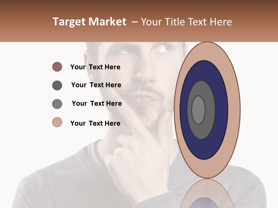 A Man Is Holding His Hand To His Face PowerPoint Template