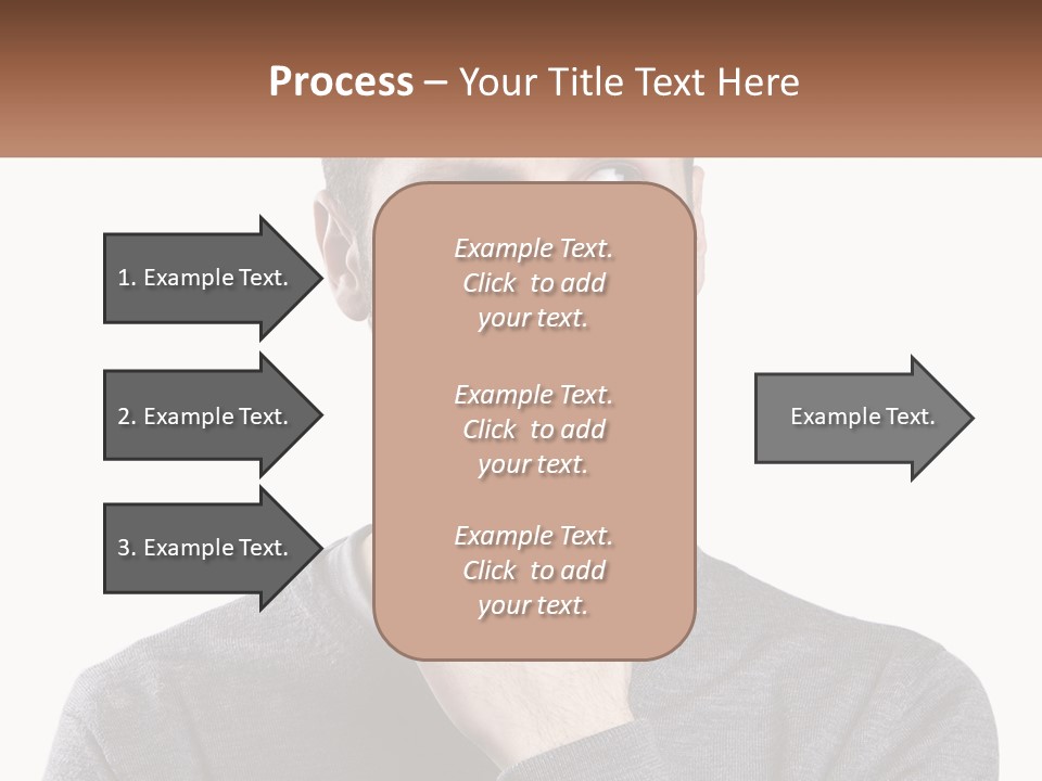 A Man Is Holding His Hand To His Face PowerPoint Template
