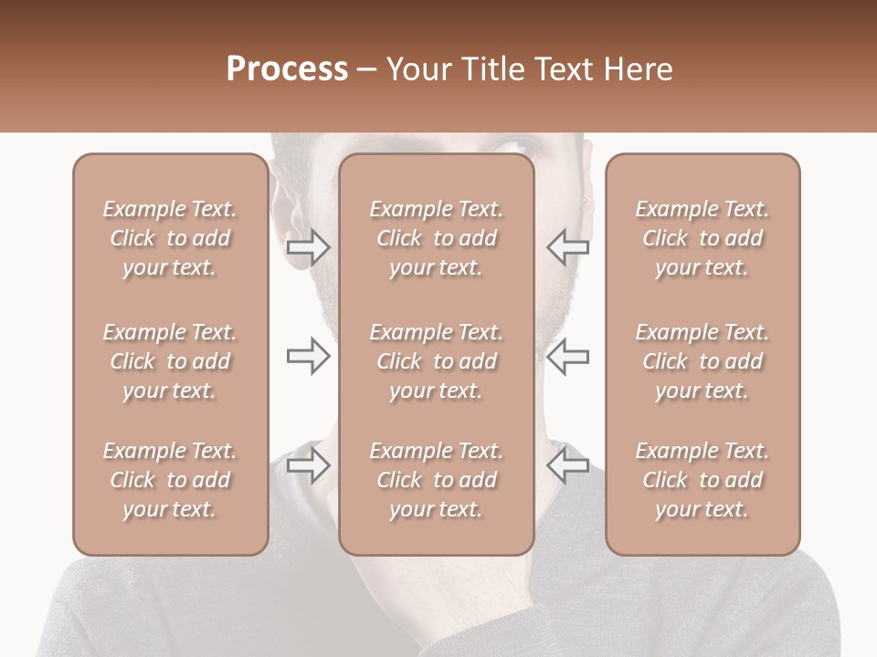 A Man Is Holding His Hand To His Face PowerPoint Template