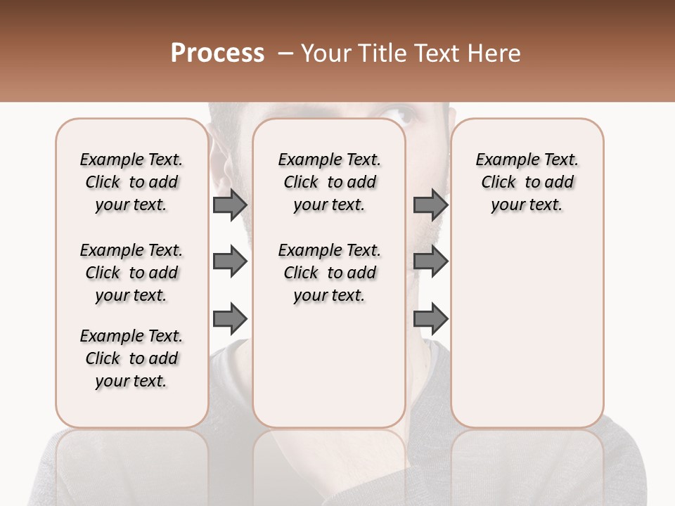 A Man Is Holding His Hand To His Face PowerPoint Template