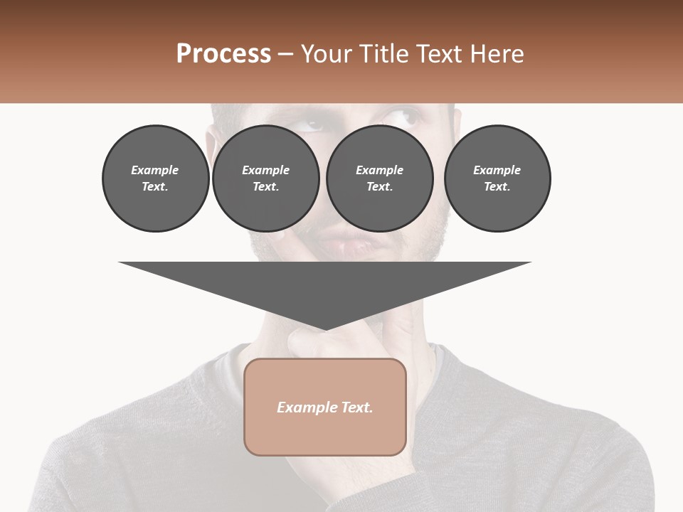 A Man Is Holding His Hand To His Face PowerPoint Template