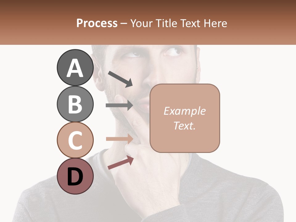 A Man Is Holding His Hand To His Face PowerPoint Template