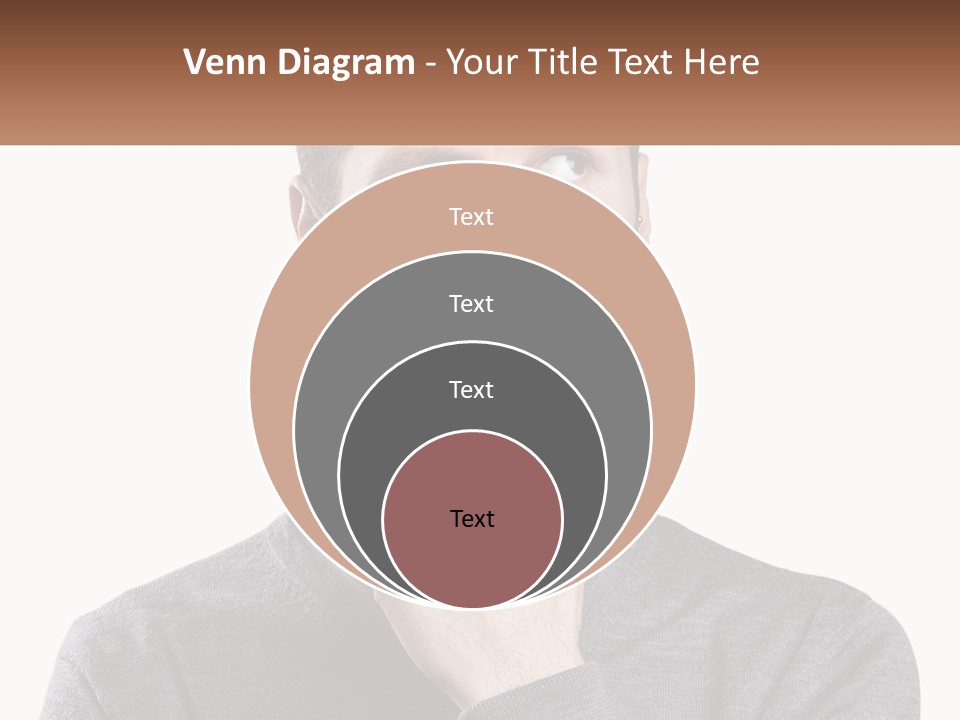 A Man Is Holding His Hand To His Face PowerPoint Template