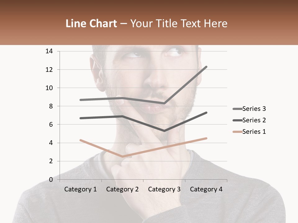 A Man Is Holding His Hand To His Face PowerPoint Template