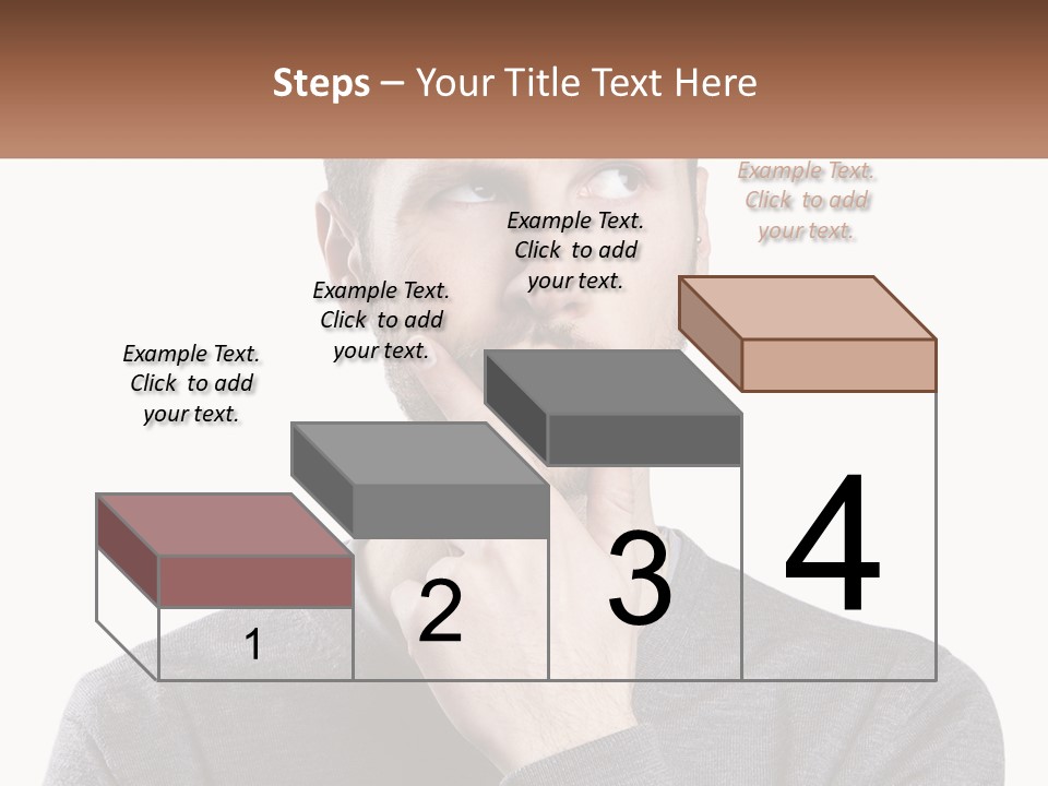A Man Is Holding His Hand To His Face PowerPoint Template