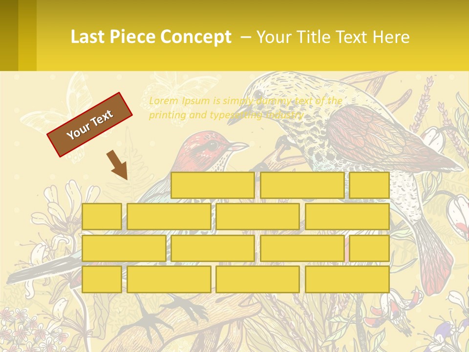 A Couple Of Birds Sitting On Top Of A Tree PowerPoint Template