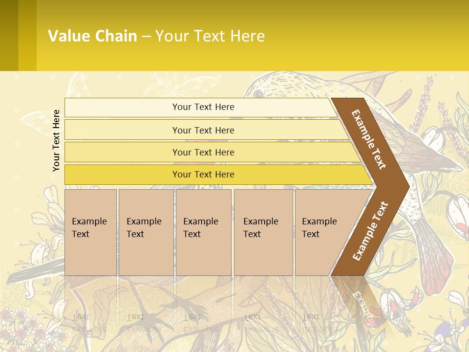 A Couple Of Birds Sitting On Top Of A Tree PowerPoint Template