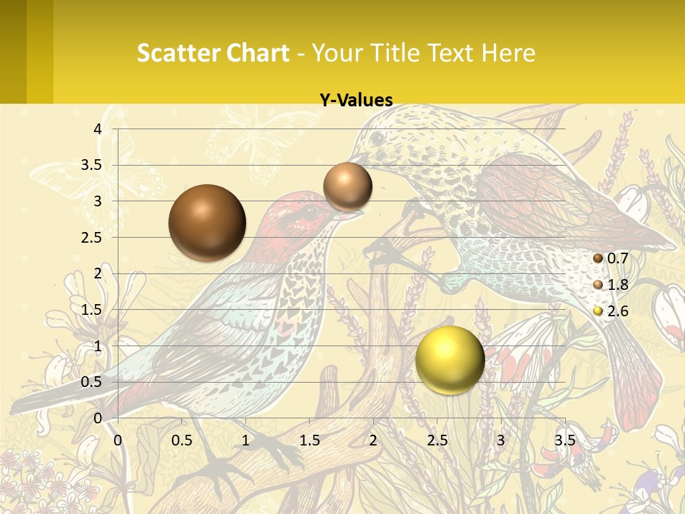 A Couple Of Birds Sitting On Top Of A Tree PowerPoint Template