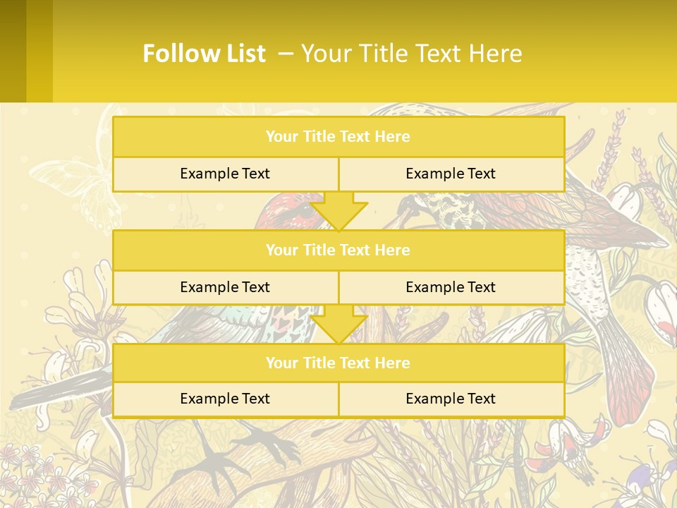 A Couple Of Birds Sitting On Top Of A Tree PowerPoint Template