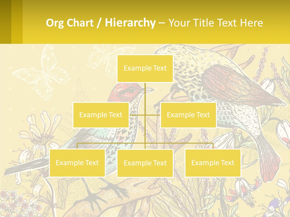 A Couple Of Birds Sitting On Top Of A Tree PowerPoint Template