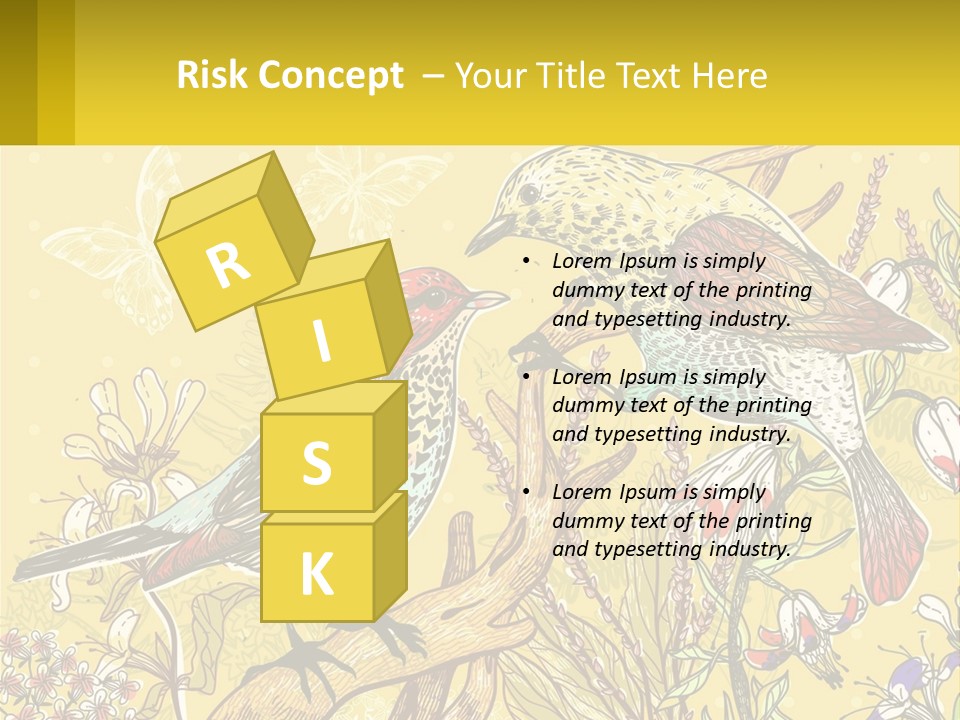 A Couple Of Birds Sitting On Top Of A Tree PowerPoint Template