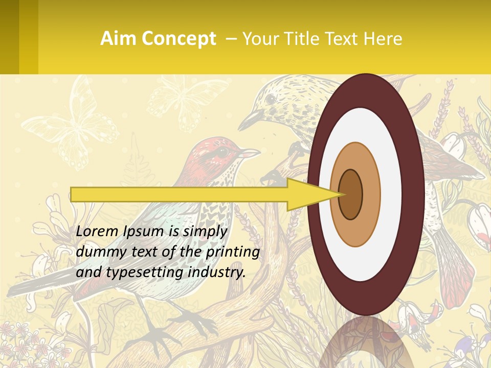 A Couple Of Birds Sitting On Top Of A Tree PowerPoint Template