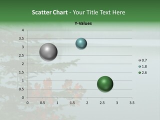 A Lake Surrounded By Trees With Fog In The Background PowerPoint Template
