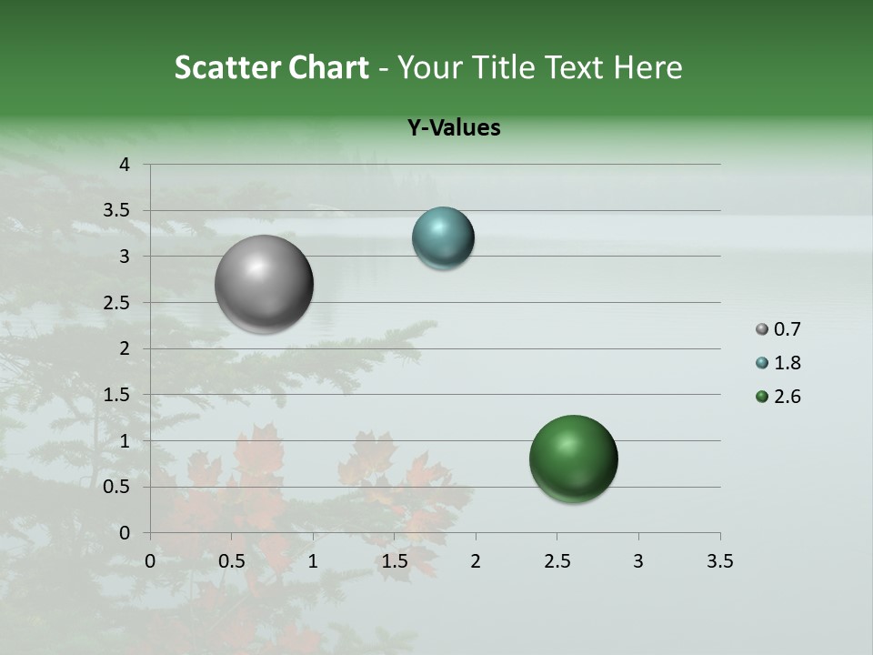 A Lake Surrounded By Trees With Fog In The Background PowerPoint Template