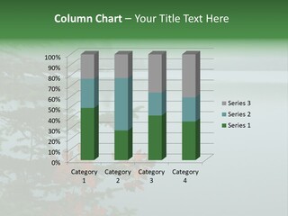 A Lake Surrounded By Trees With Fog In The Background PowerPoint Template