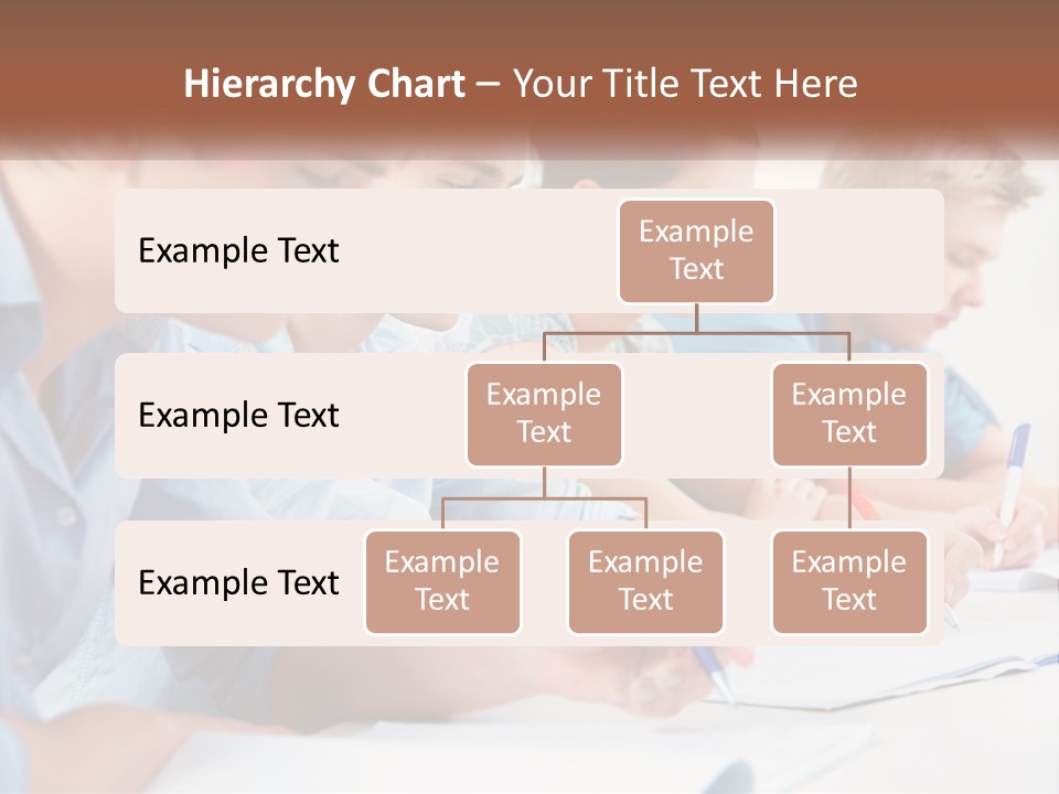A Group Of People Sitting At A Table Writing PowerPoint Template