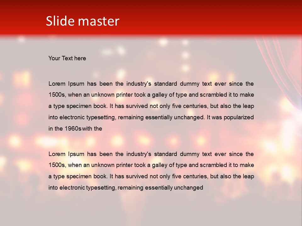 A Man Is Opening A Curtain With His Hands PowerPoint Template