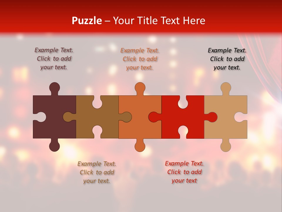 A Man Is Opening A Curtain With His Hands PowerPoint Template