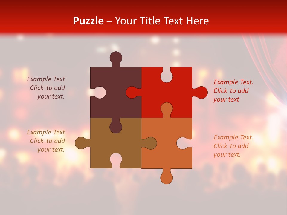 A Man Is Opening A Curtain With His Hands PowerPoint Template