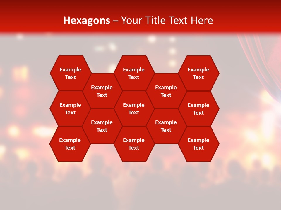 A Man Is Opening A Curtain With His Hands PowerPoint Template