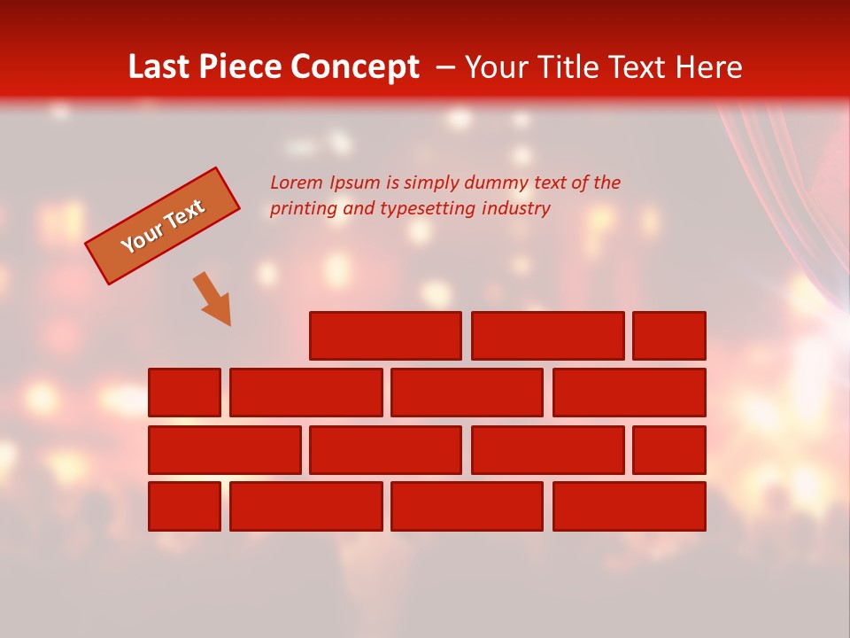 A Man Is Opening A Curtain With His Hands PowerPoint Template