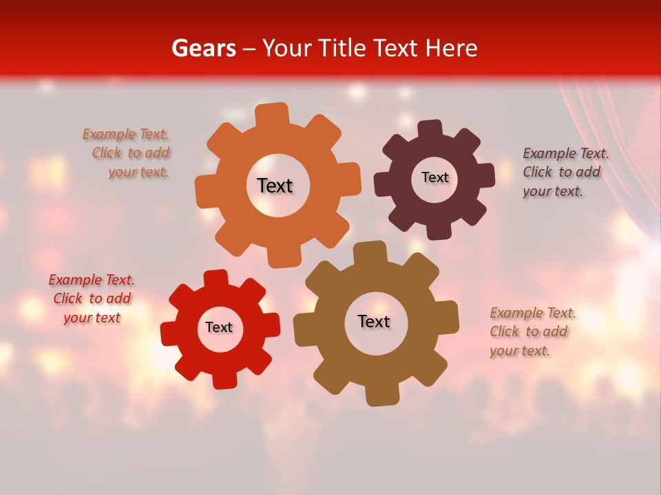 A Man Is Opening A Curtain With His Hands PowerPoint Template