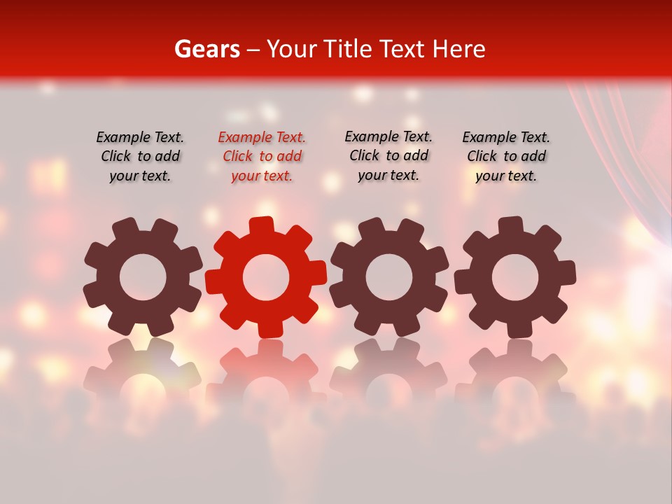 A Man Is Opening A Curtain With His Hands PowerPoint Template