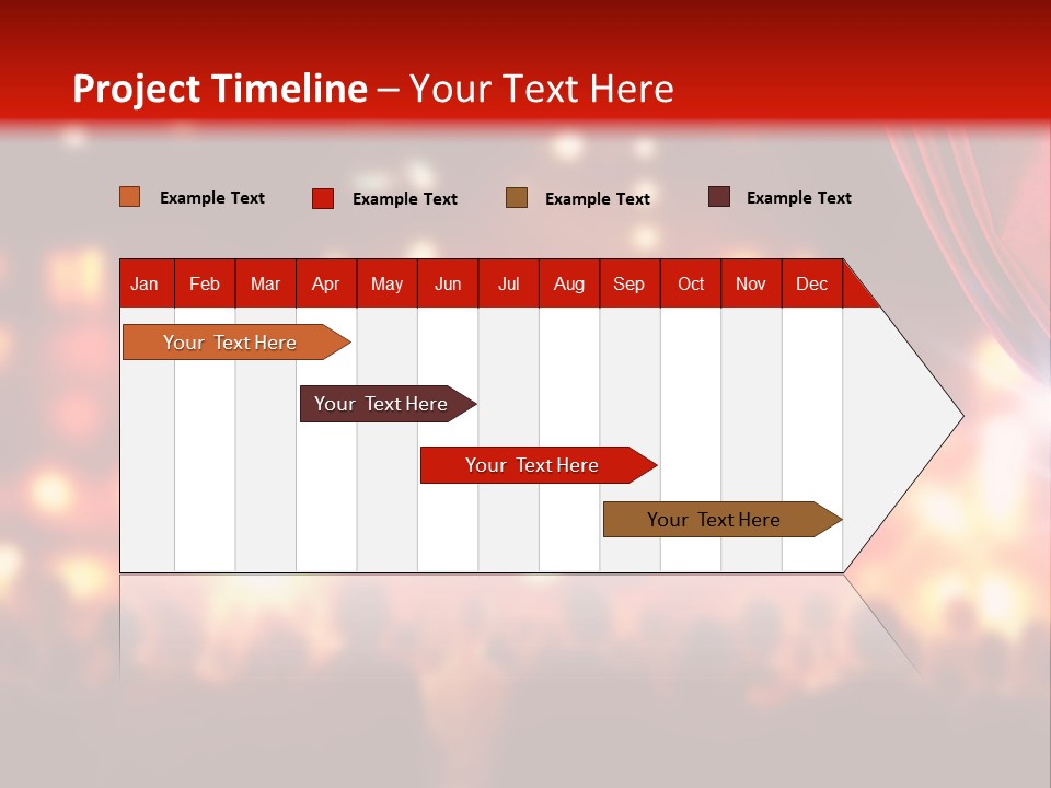 A Man Is Opening A Curtain With His Hands PowerPoint Template
