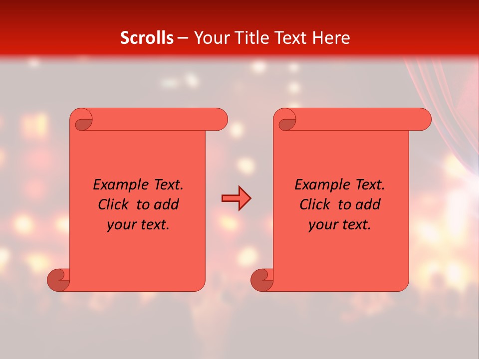 A Man Is Opening A Curtain With His Hands PowerPoint Template