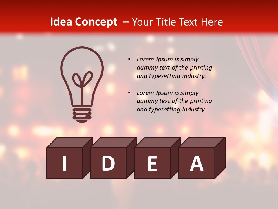 A Man Is Opening A Curtain With His Hands PowerPoint Template