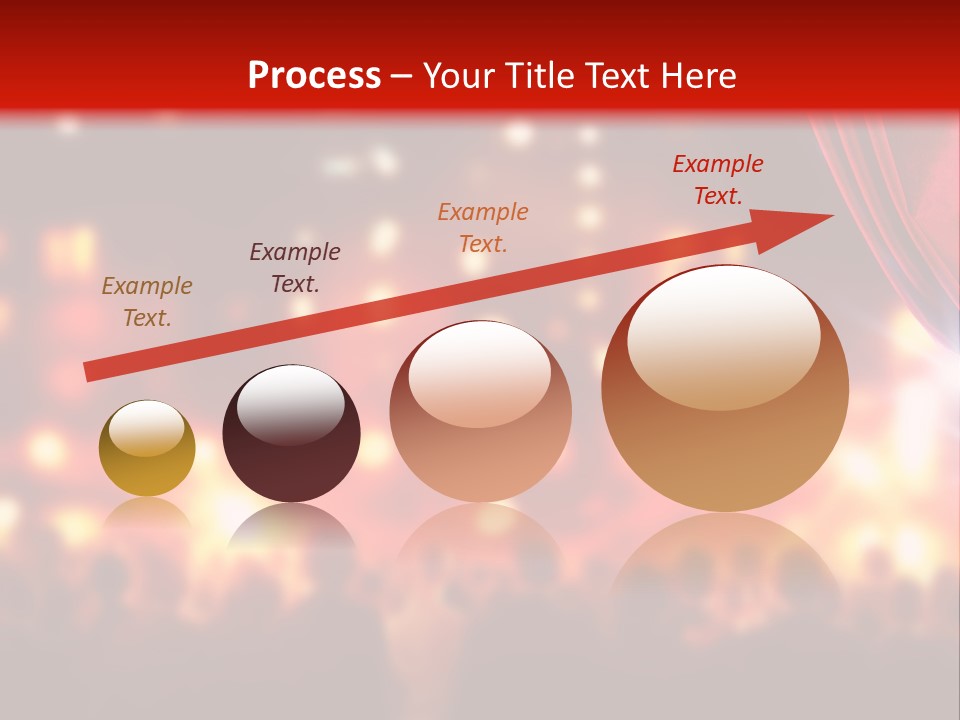 A Man Is Opening A Curtain With His Hands PowerPoint Template