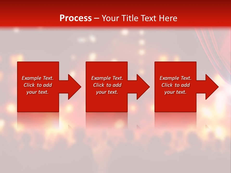 A Man Is Opening A Curtain With His Hands PowerPoint Template