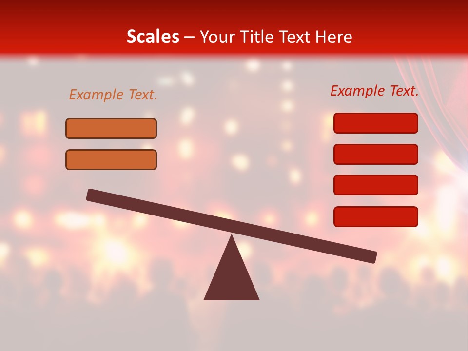 A Man Is Opening A Curtain With His Hands PowerPoint Template