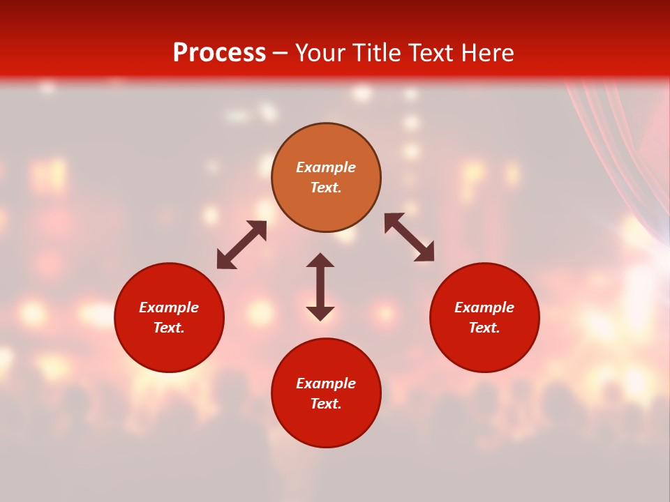 A Man Is Opening A Curtain With His Hands PowerPoint Template