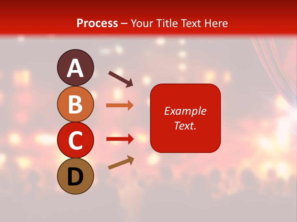 A Man Is Opening A Curtain With His Hands PowerPoint Template