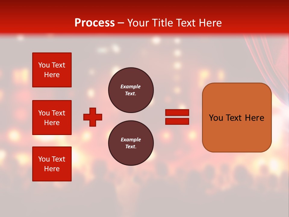 A Man Is Opening A Curtain With His Hands PowerPoint Template