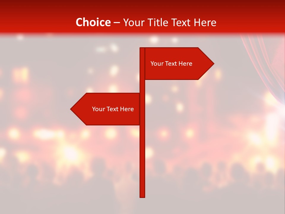 A Man Is Opening A Curtain With His Hands PowerPoint Template